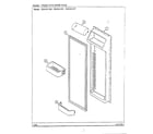 Sharp HMG651587 fresh food inner door diagram