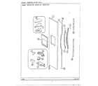 Sharp HMG651587 freezer outer door diagram