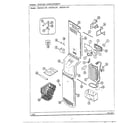 Sharp HMG651587 freezer compartment diagram