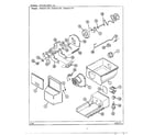 Sharp HMG651587 ice bin diagram