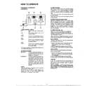 Quasar HQ2091DW how to operate page 2 diagram