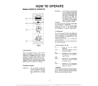Quasar HQ2101YW how to operate page 2 diagram