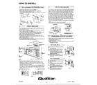 Quasar HQ2122DW how to install page 2 diagram