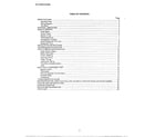 Sharp KSA-5841 table of contents diagram