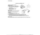 Sharp KSA-5841 electrical component test diagram
