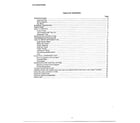 Sharp KSA-5840 table of contents diagram