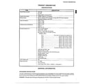 Magnavox KSA-8533A specifications/general information diagram