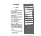 Sharp KSA-8535A service manual/foreword diagram