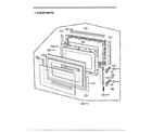 Goldstar MA-1554M complete microwave ass`y diagram
