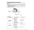 Goldstar MA-1554M component test procedure diagram