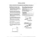Goldstar MA-972MW installation/grounding instructions diagram