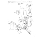 Panasonic MC-5150 motor housing/motor/handle body/fan replacement diagram
