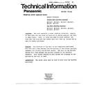 Panasonic MC-6347 technical information diagram