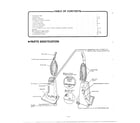 Panasonic MC-6347 contents/parts indentification diagram