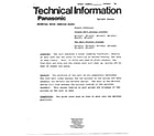 Panasonic MC-6347 technical information diagram