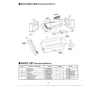 Panasonic MC-V5355 packing materials diagram