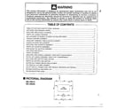 Panasonic MC-V6915 table of contents/pictorial diagram diagram