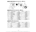 Panasonic MC-V6965 motor case/fan replacement diagram