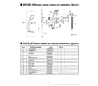 Panasonic MC-V7315 handle/ rear dust compartment diagram