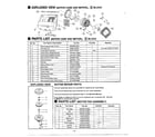 Panasonic MC-V7315 motor case/motor fan diagram