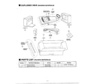 Panasonic MC-V7315 packing materials diagram