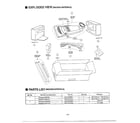 Panasonic MC-V7395 exploded view/packing materials diagram