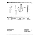 Panasonic MC-V7375 handle/rear dust compartment diagram
