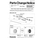 Panasonic MC-6220 parts change notice diagram
