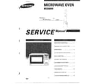 Samsung MC6566W/XAA microwave oven/contents diagram