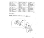 Panasonic MC-9530 cord reel/motor unit diagram