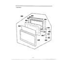 Goldstar MH-1355M complete microwave assembly diagram
