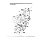 Goldstar MH-1355M complete microwave assembly page 4 diagram