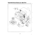 Samsung MW2000U/XAA exploded view and parts lists-main part diagram