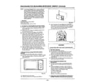 Samsung MW2130U/XAA procedure for microwave leakage diagram