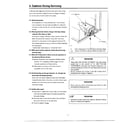 Samsung MW3050W/XAA precaution/specifications page 4 diagram