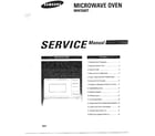 Samsung MW3580T/XAA microwave serv manual/front cover diagram