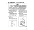 Samsung MW4630U/XAA measurements/adjustments diagram