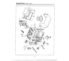 Samsung MW5330T/XAA complete microwave oven diagram