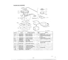 Panasonic NN-5615A packing and accesories diagram