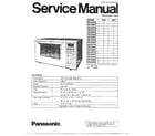 Panasonic NN-5555A microwave oven/specifications diagram
