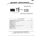 Sharp R-3A87 table of contents/r-3a87,r-3a97 diagram