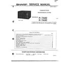 Sharp R-7A82 microwave/front cover diagram