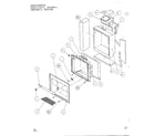 Amana SQD25MB refrigerator/ice and water cavity diagram