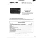 Sharp R-1471 microwave oven front cover/contents diagram