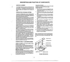 Sharp R-1830 description/function of components page 2 diagram