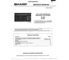 Sharp R-1830 supplement/contents diagram