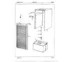 Admiral 93156A cabinet/misc diagram