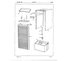 Admiral 93406A cabinet/misc diagram