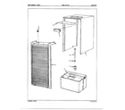 Admiral 93159A cabinet/miscellaneous diagram