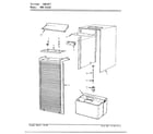 Admiral 93256A cabinet/misc diagram